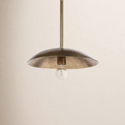 Shayna Brin Gold Metal Hanging Pendant Light