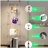 Tempered Glass Display Cabinet,Wine Cabinet, Storage Cabinet,File Cabinet, Tempered Glass Top,Bluetooth LED Light Strip,with Door Lock,suitable for Living Room, Bedroom,Hallway,Office,color:Black