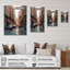 «Orange and Gray Enchanted Skylines», reproduction sur toile-88537448-88537447