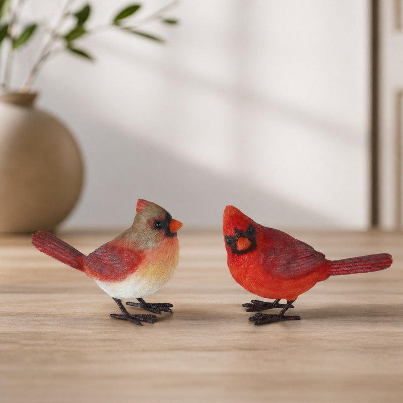 Ensemble de 4 pièces cardinal en résine