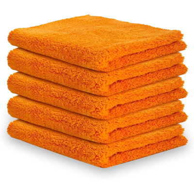 5Pcs Microfiber Cleaning Cloths Super soft Car Drying Polishing Towel