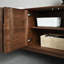 Buffet simple et moderne en bois de noyer noir-689531206