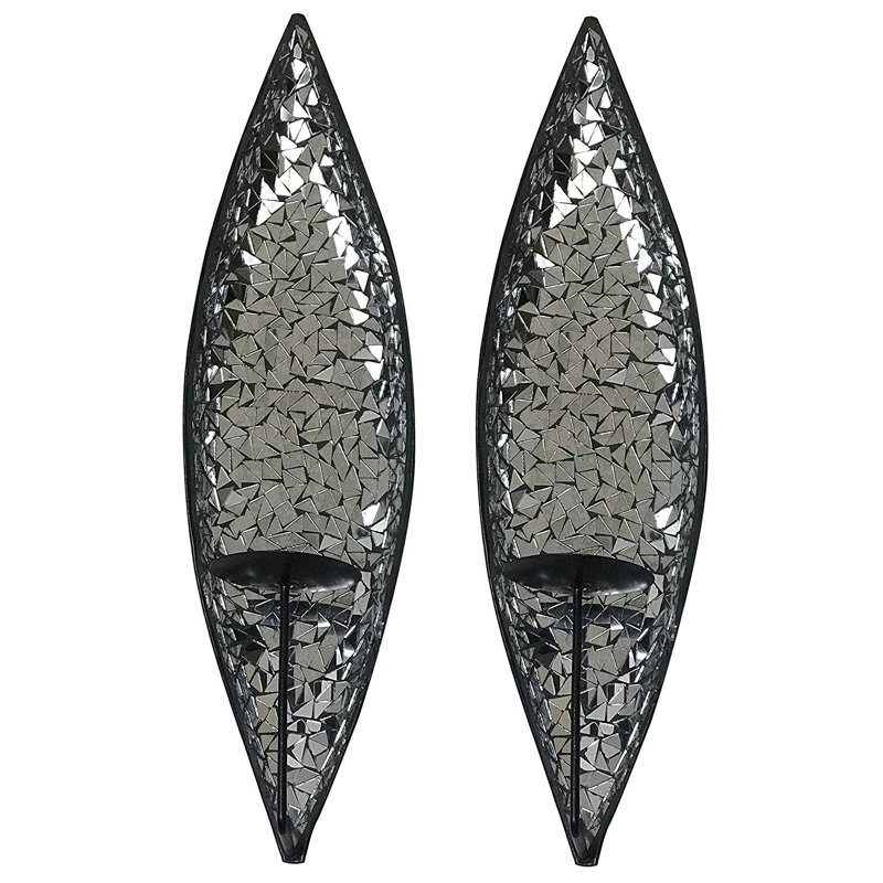 20'' H Wall Wall Sconce, Gray Sconce Silver