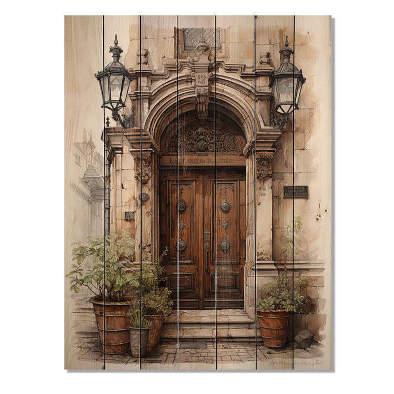 France Lyon Old Town Door II, 40" H x 30" W x 0.78" D