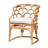 Bonetta 24.4" Wide Rattan Cotton Armchair