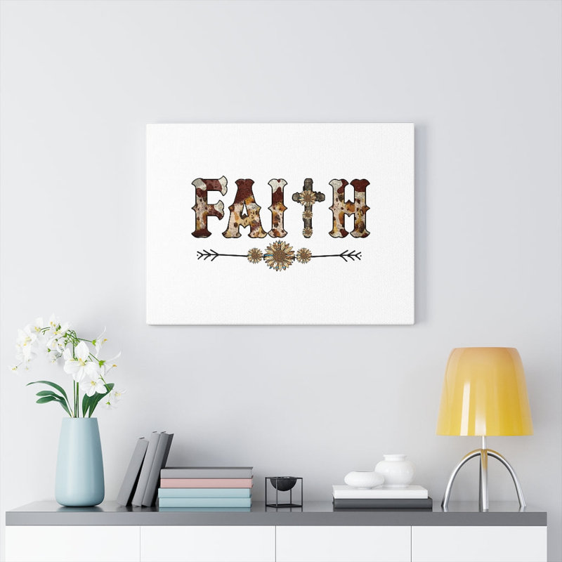 Faith - Wrapped Canvas Print, 28cm H x 36cm W
