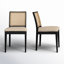 Chaise d'appoint rembourrée en coton Torrian-1976780699