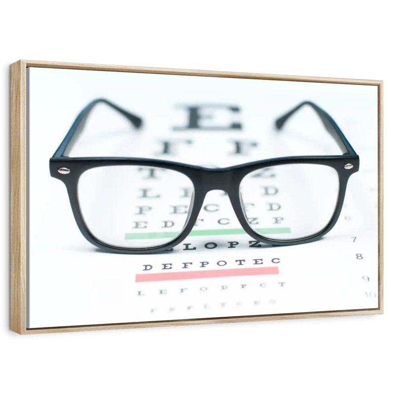 Lunettes de vue, Cadre flottant en bois naturel, 40 po x 27 po