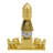 5 Element Pagoda with a Pair of Foo Dogs (Mini)