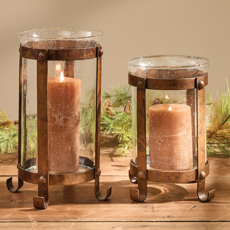 Metal Tabletop Pillar, 8.75" H x 7.25" W x 7.25" D