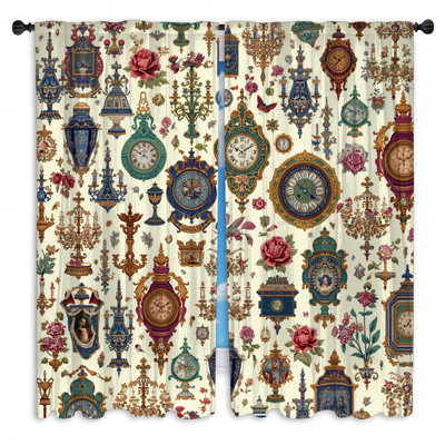 Horloges de rideaux victoriennes