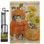 Ensemble de drapeaux 19 x 13 po Kamar Happy Pumpkin Kitty