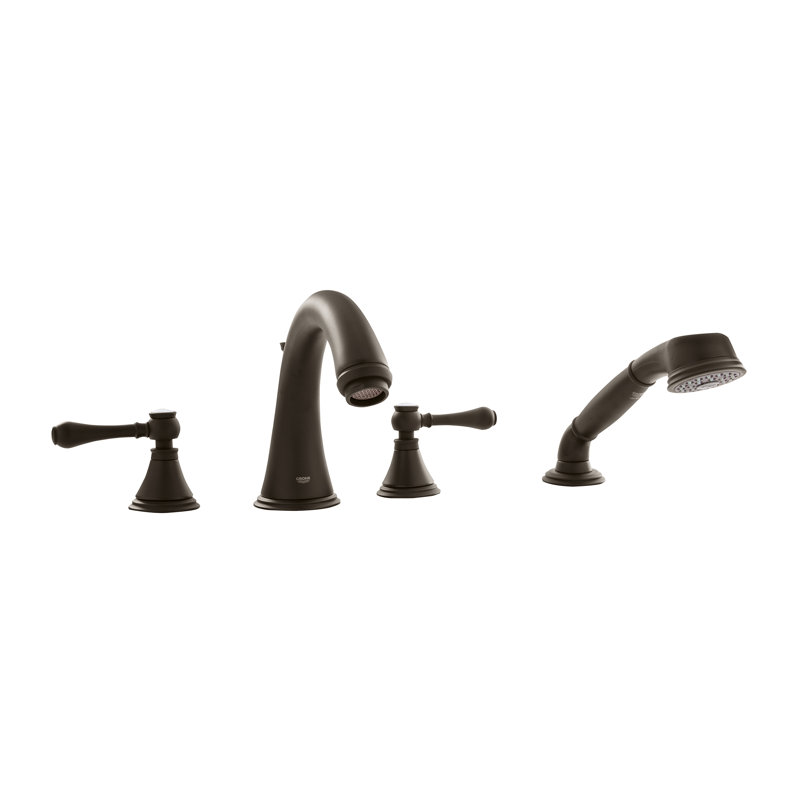 Geneva Deck Mounted Roman Tub Faucet, Oil Rubbed Bronze
