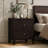 Garrett Cappuccino 2-Drawer Rectangular Nightstand
