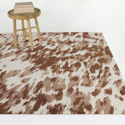 Tapis Sanchez Rust motif vache