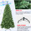 Arbre de Noël avec 760 pointes et fil mémoire, à charnières, look complet pour décoration intérieure des Fêtes - arbre artificiel de 6 pieds, pointes, configuration classique-877700315