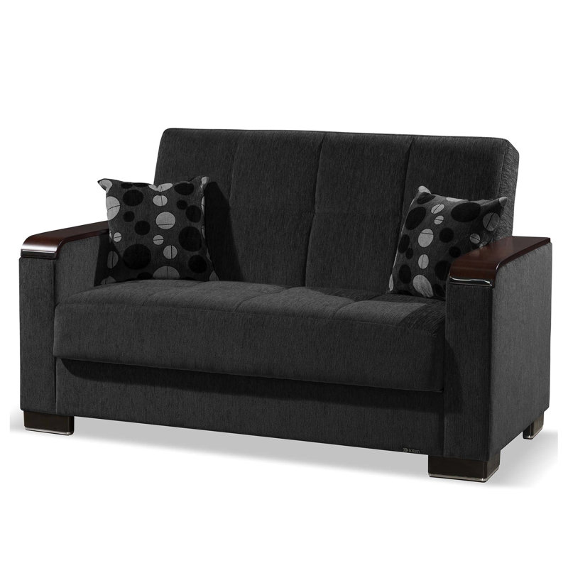 Revêtement en chenille gris - solution de sièges confortable et moderne avec rangement convertible en tissu