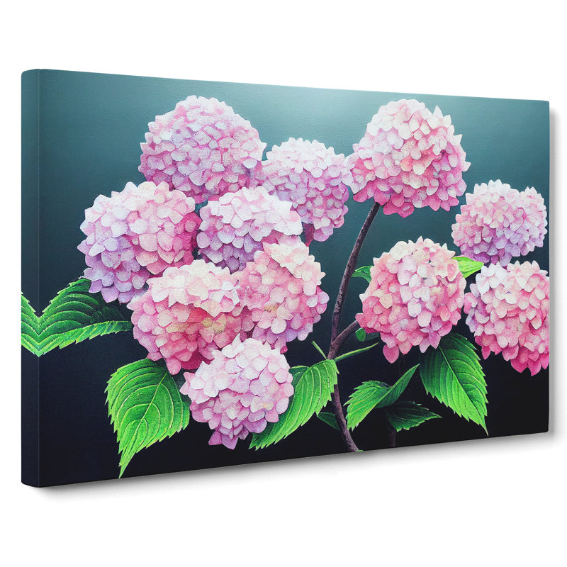 Hydrangea Flower View Vol.5 - Wrapped Canvas, 35cm H x 50cm W x 3cm D