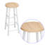Upholstered Counter Stool with Metal Frame-757088884-757088873