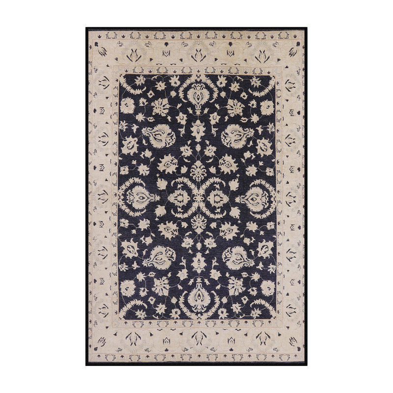 Tapis oriental brun / bleu Kearsarge, Tapis de couloir 2 pi x 5 pi