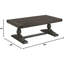 Table basse en bois massif 52 po-254487624