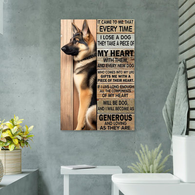 «Dog It Came to Me That Every Time», impression sur toile tendue
