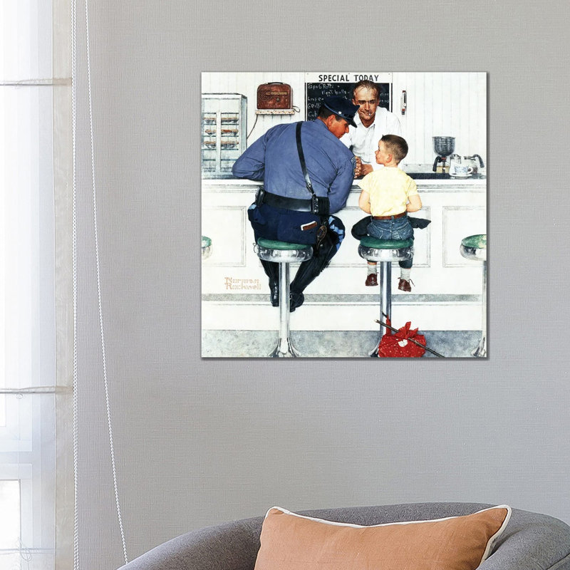 Runaway by Norman Rockwell - Wrapped Canvas Gallery-Wrapped Canvas Giclée, 66.04 cm H x 66.04 cm W