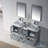 Mance 60.12'' Double Bathroom Vanity with Ceramic Top-24551100