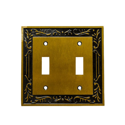 Victorian 2-Gang Toggle Light Switch Wall Plate