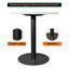 Table de salle à manger 24 po à plateau carré en panneau de fibres à densité moyenne 24 pi. Avec base ronde en acier inoxydable - pour 2 à 3 personnes, table de salle à manger pour la cuisine-114193204