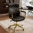 Strathcona Leather Office Chair with Wheels, Ergonomic Office Chair with Lumbar Support-1502562565
