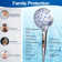 High Pressure 10-Mode Detachable Shower Head With Handheld, Showerhead With ON/OFF Pause Switch, 15 Stage Water Softener Filters,(Star Silver)