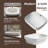 Los Flexi 17" Semi Recessed Bathroom Sink, White Rectangular Bathroom Drop-In Sink with Pop-Up Drain-108940904
