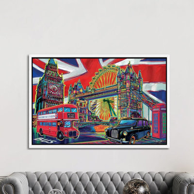 London Pop Art by P.D. Moreno - Print on Canvas
