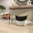 Cole and Grey Seagrass Handmade Large Woven Black Decorative and Functional Storage Basket with Ring Handles-245782809-245782814