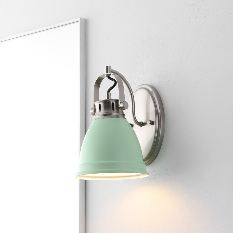  Éclairage pour meuble-lavabo Lejuan, Vert menthe, Nickel, 1