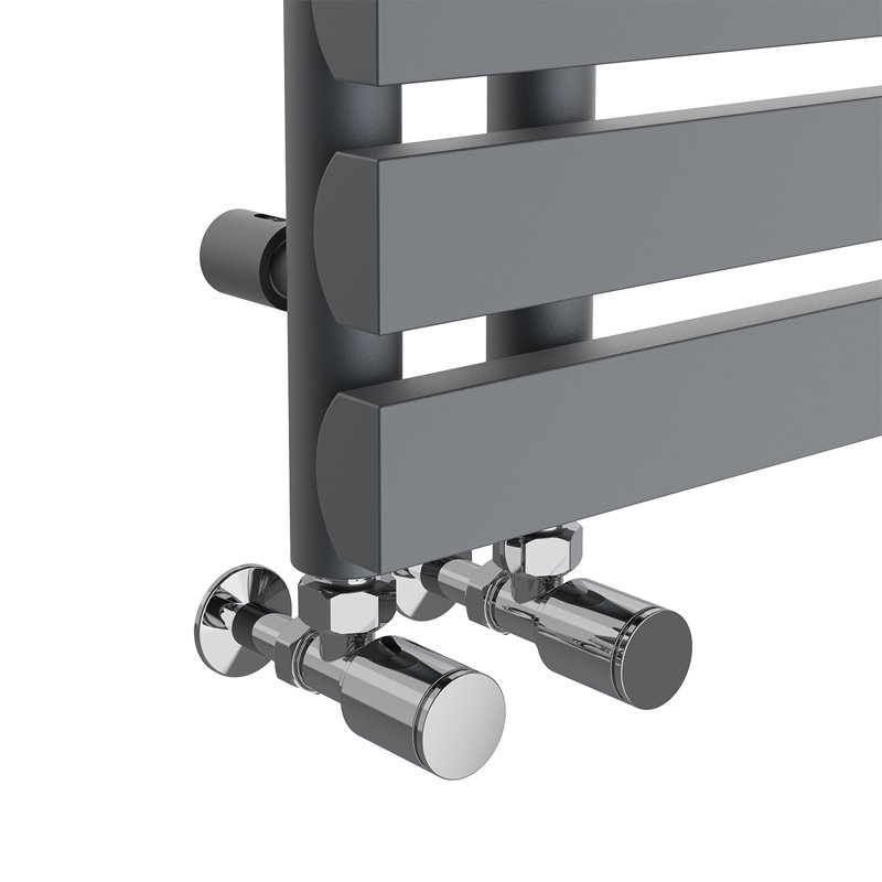 Arulappu Designer Towel Rail Heated Towel Rails, Anthracite, 120cm H x 45cm W