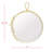 Jakevious Metal Round Wall Mirror