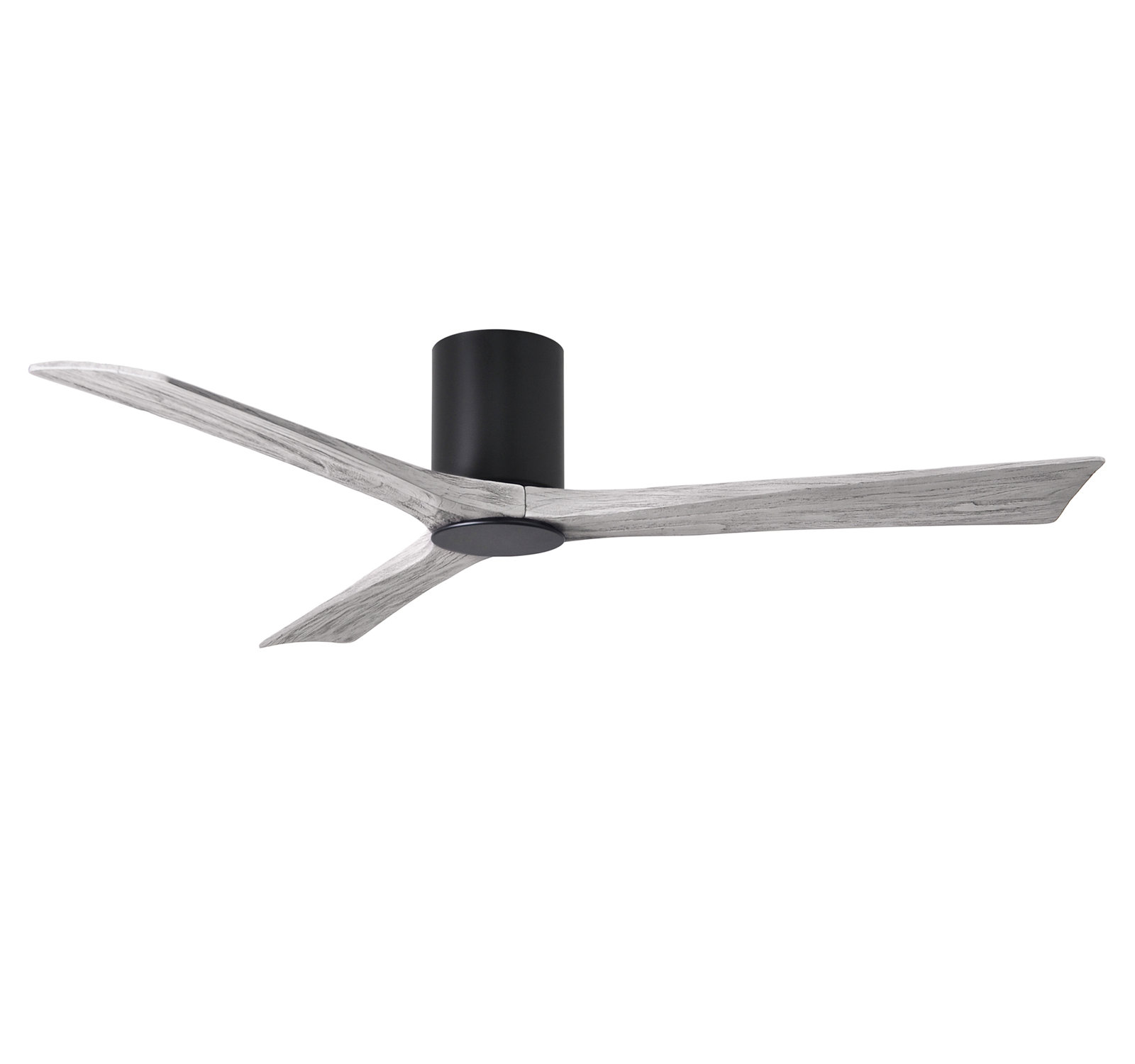 Olivier Ceiling Fan with LED Light Kit, Matte Black, 60", Barn Wood Tone