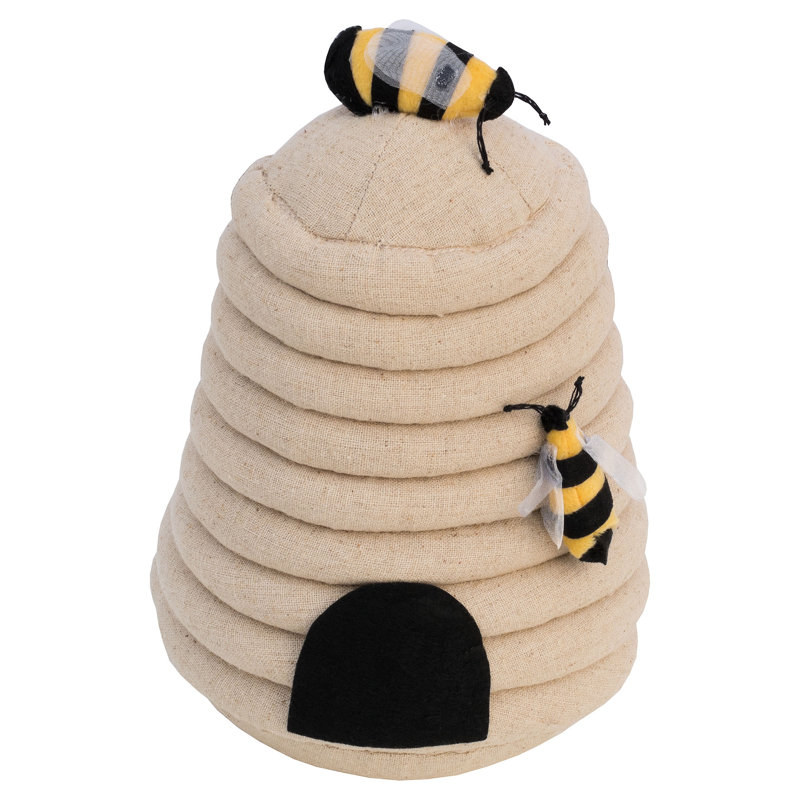 Aleeza Bee Hive Fabric Floor Door Stop