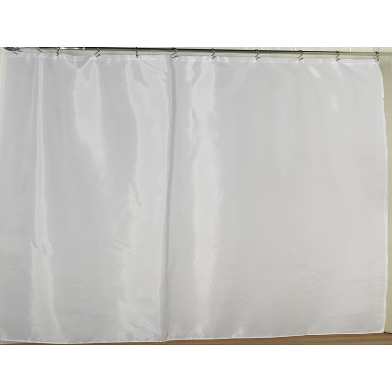 Doublure de rideau de douche en polyester, Blanc
