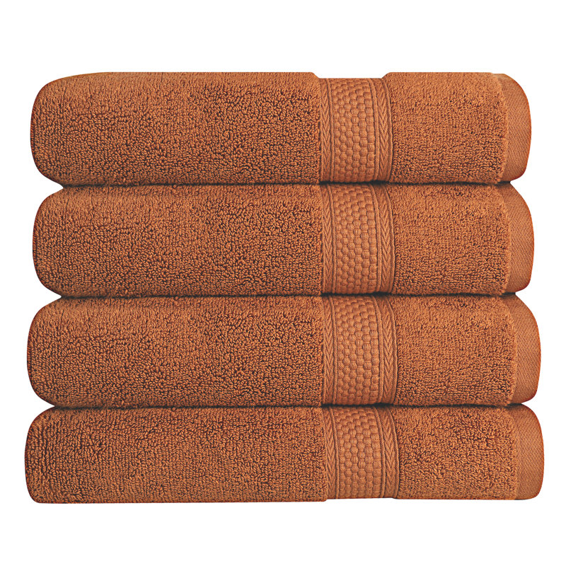 Tolna - A1HC Premium Bath Towel Set Ultra Soft Quick Drying, Super Absorbent Low Lint Towel Sets, Burnt Caramel, 24" x 48"