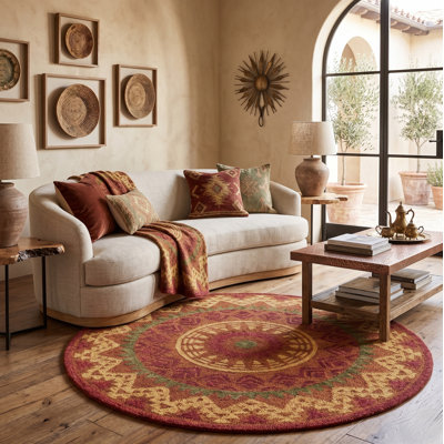 Arinna Hand Tufted Wool Southwestern Indoor Rug
