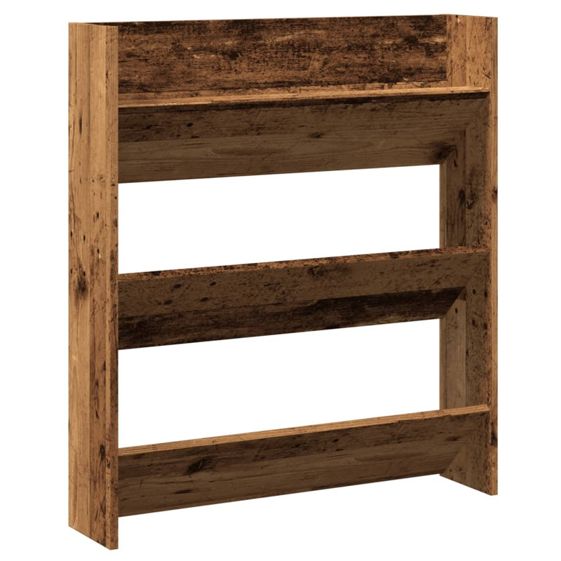Gersemi 9 Pair Shoe Rack, Old Wood