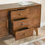 Buffet 47,3 po Mid Century Modern en noyer. Armoire de rangement pour la cuisine, la salle à manger, le salon, la chambre à coucher. 2 portes et 3 tiroirs. Console décorative. Esthétique rétro