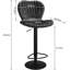 Ensemble de 4 tabourets de bar réglables modernes à hauteur de comptoir avec dossier haut-548193798