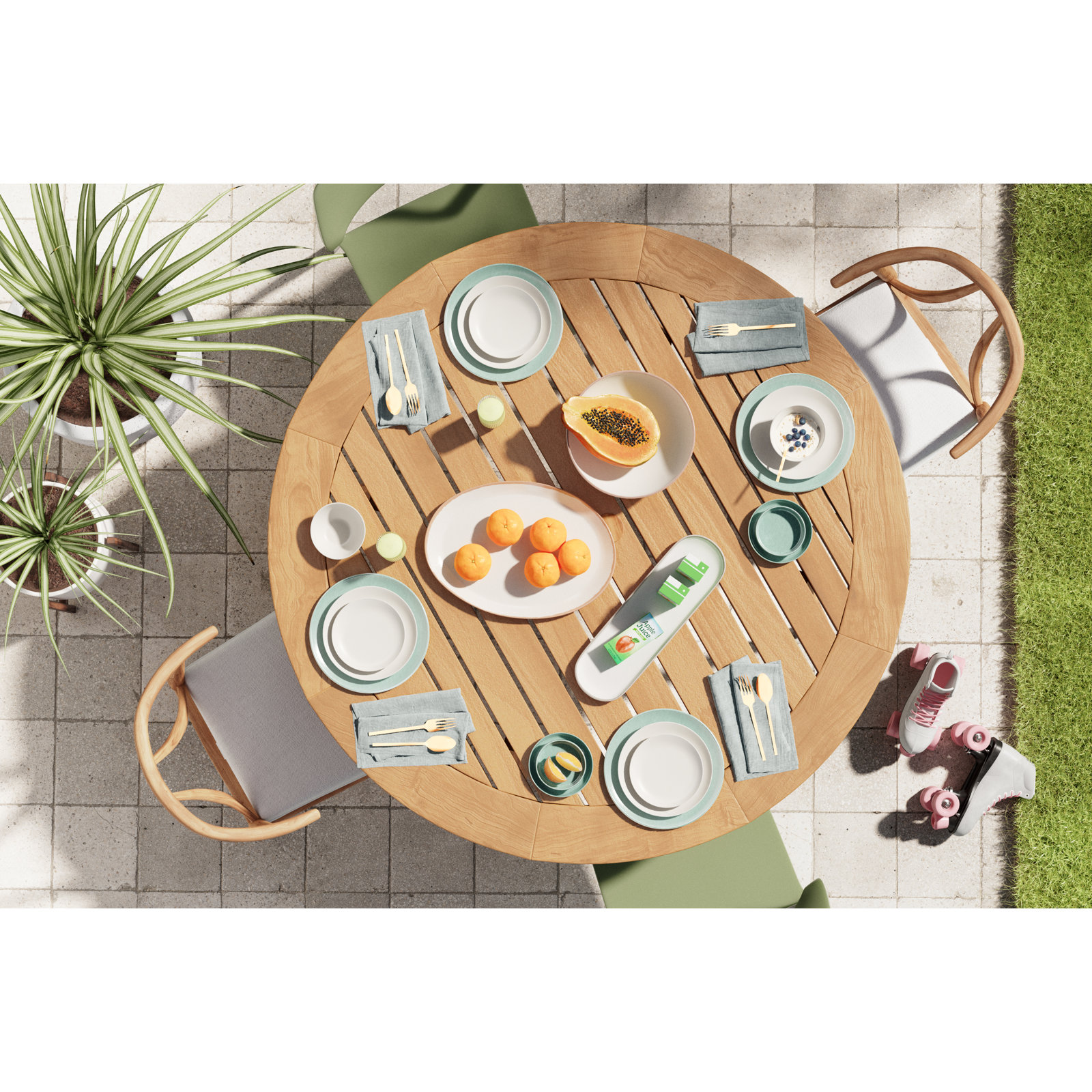 Atlas Flatware Set - Service for 4, Gold