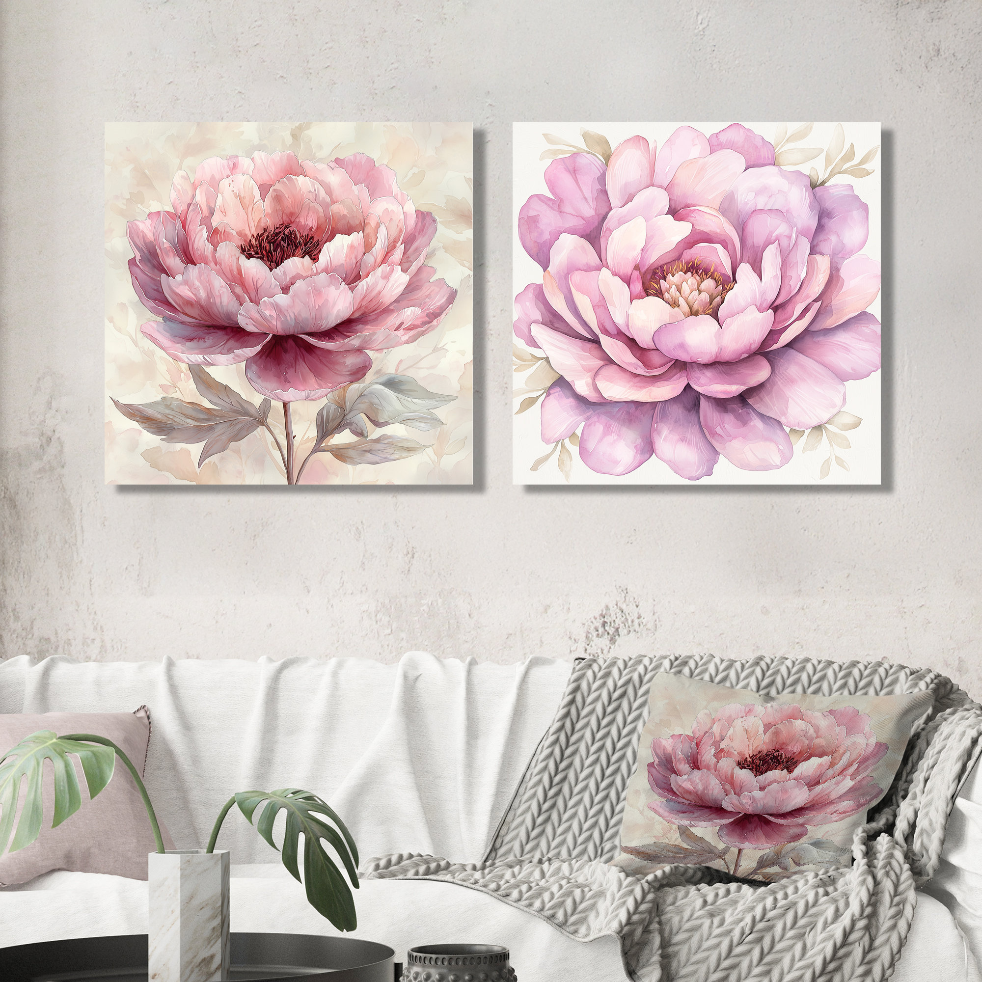 Red Barrel Studio® Vintage Elegance Of Pink Peonies I - Peonies Wall ...