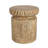Terran Rustic MGO Wood-Grain Side Table with Tree-Stump Design