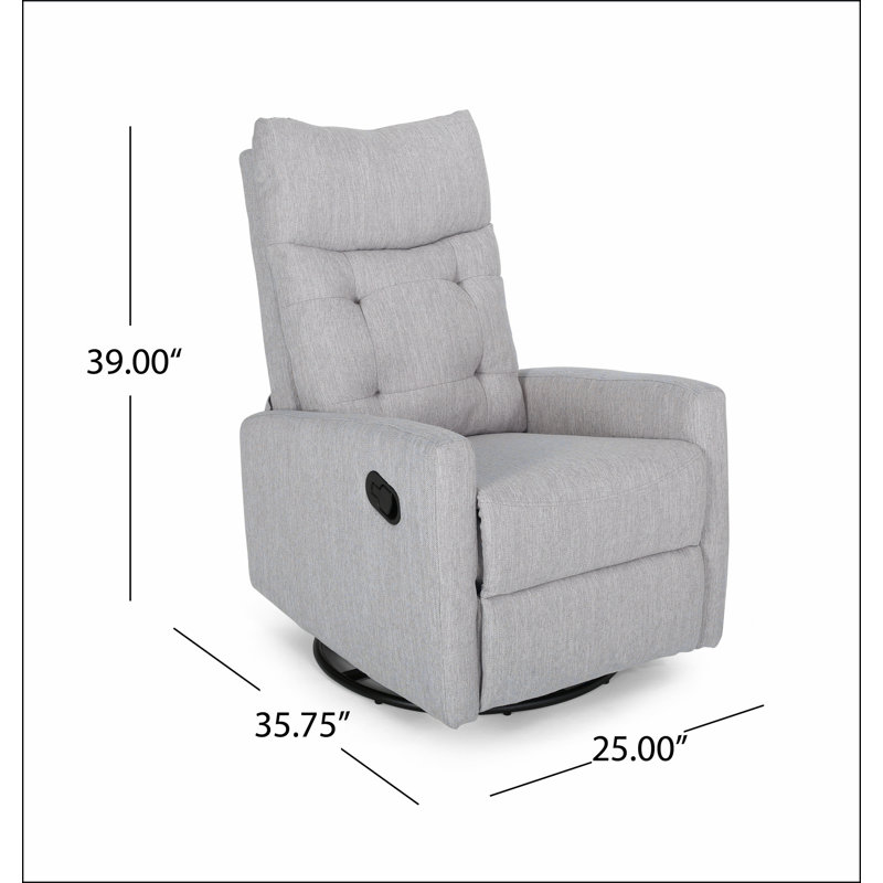 Fauteuil inclinable, pivotant et coulissant, Gris clair